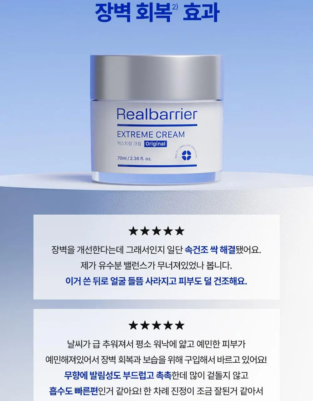 [진짜장벽회복크림] 리얼베리어 익스트림 크림 70ml 기획 (+30ml) 상세페이지 34